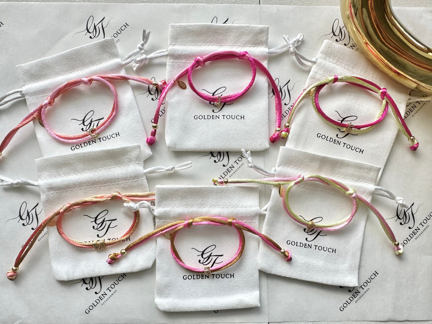 Seaside Letter Satin Bracelet