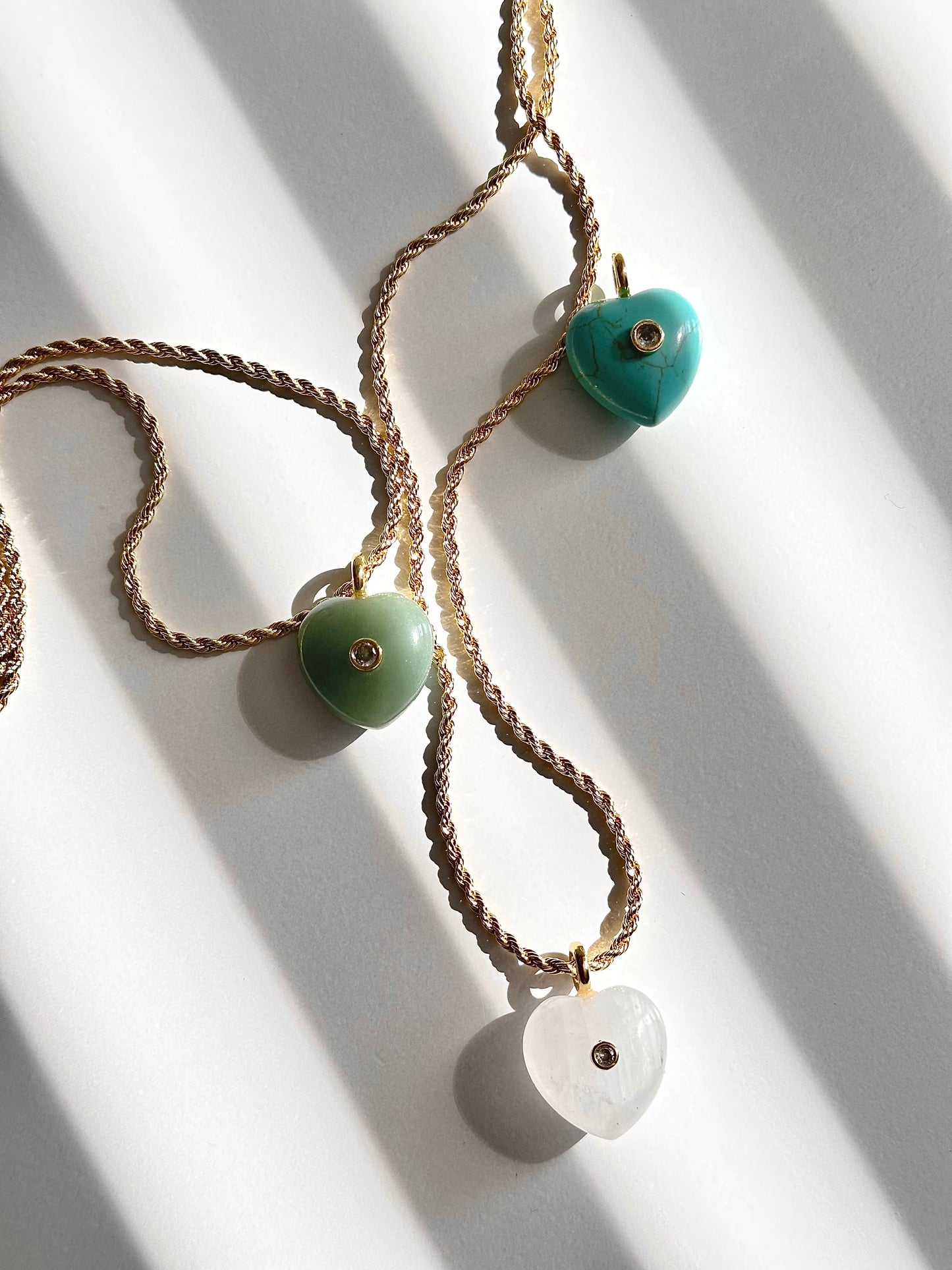 Amor Puro | Gemstone Heart Necklace