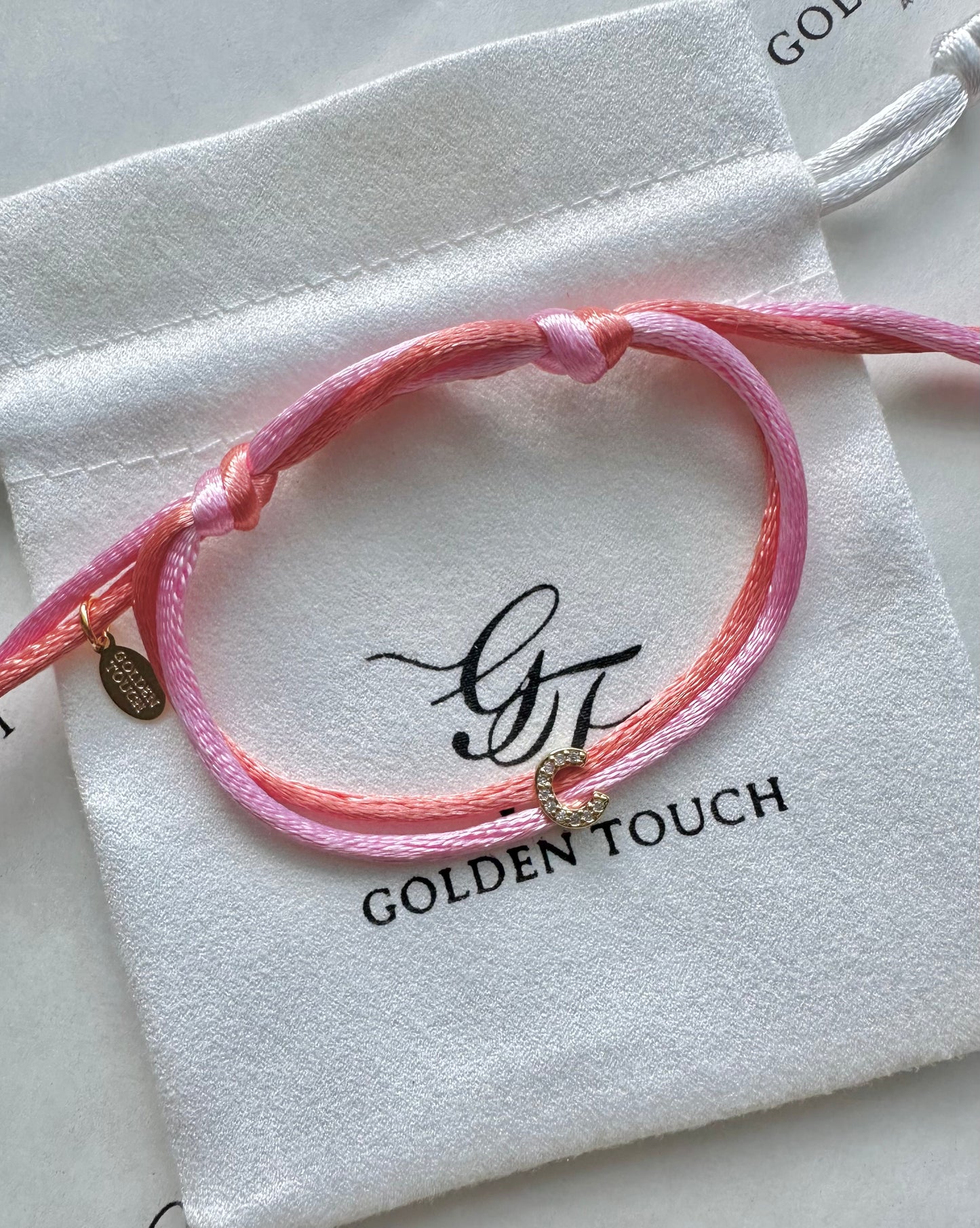 Seaside Letter Satin Bracelet