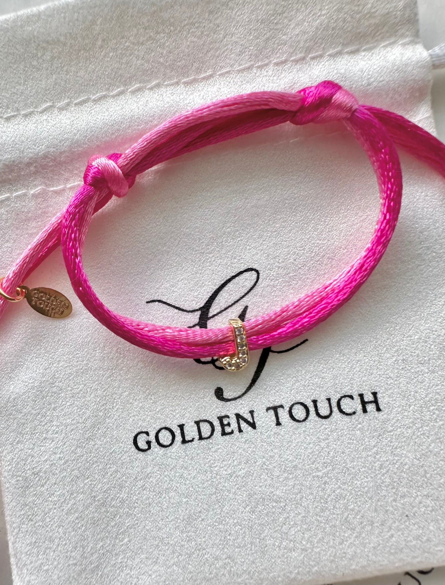 Seaside Letter Satin Bracelet