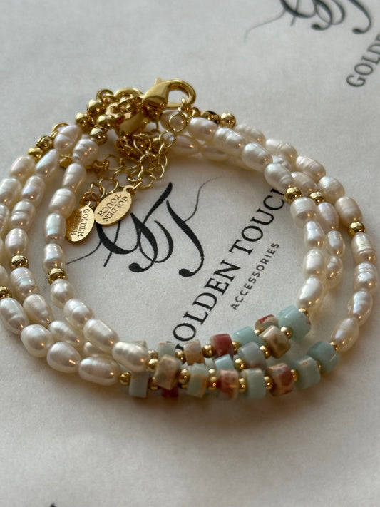 Sea Whisper Fresh Water Pearls Bracelet