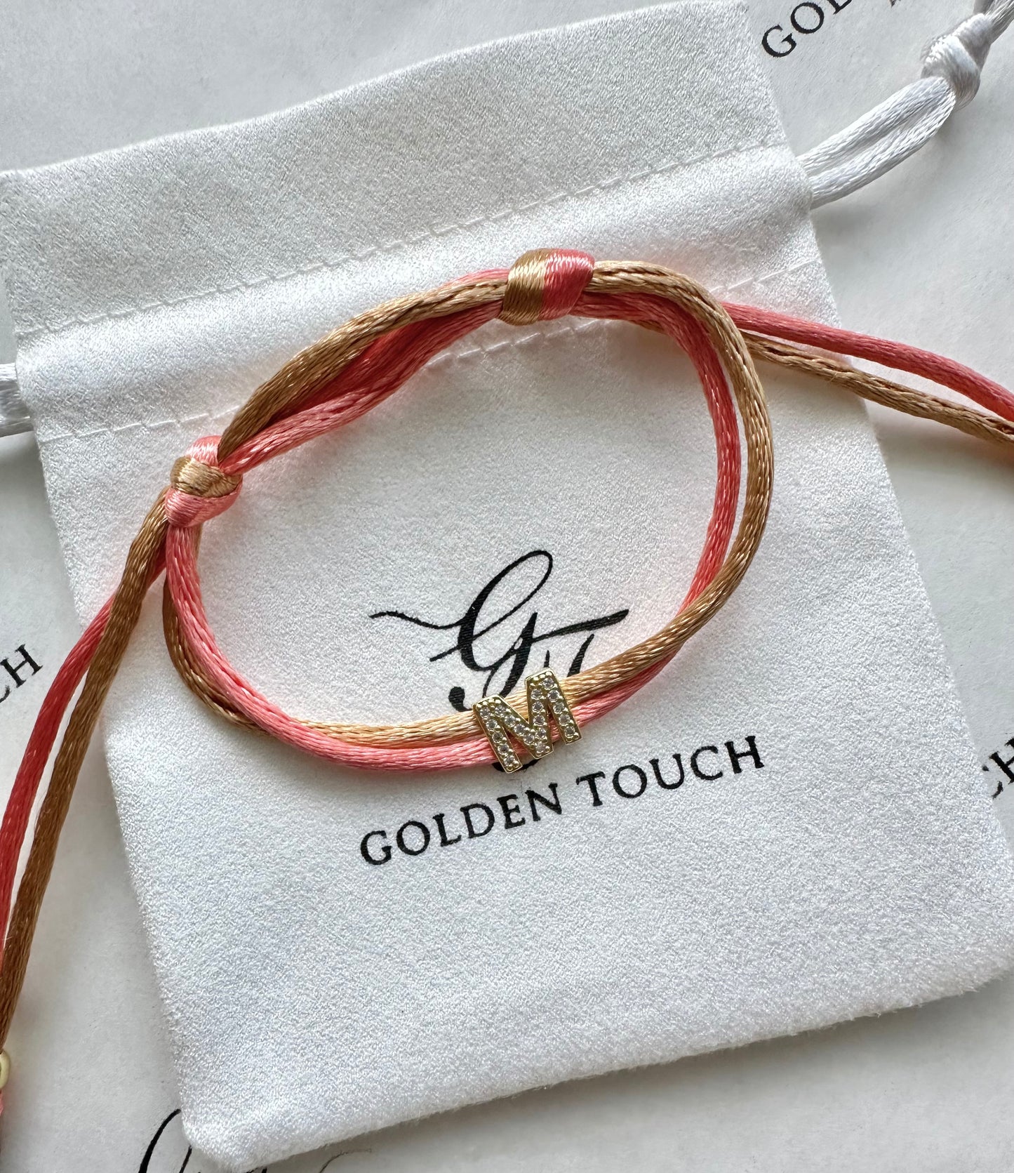 Seaside Letter Satin Bracelet