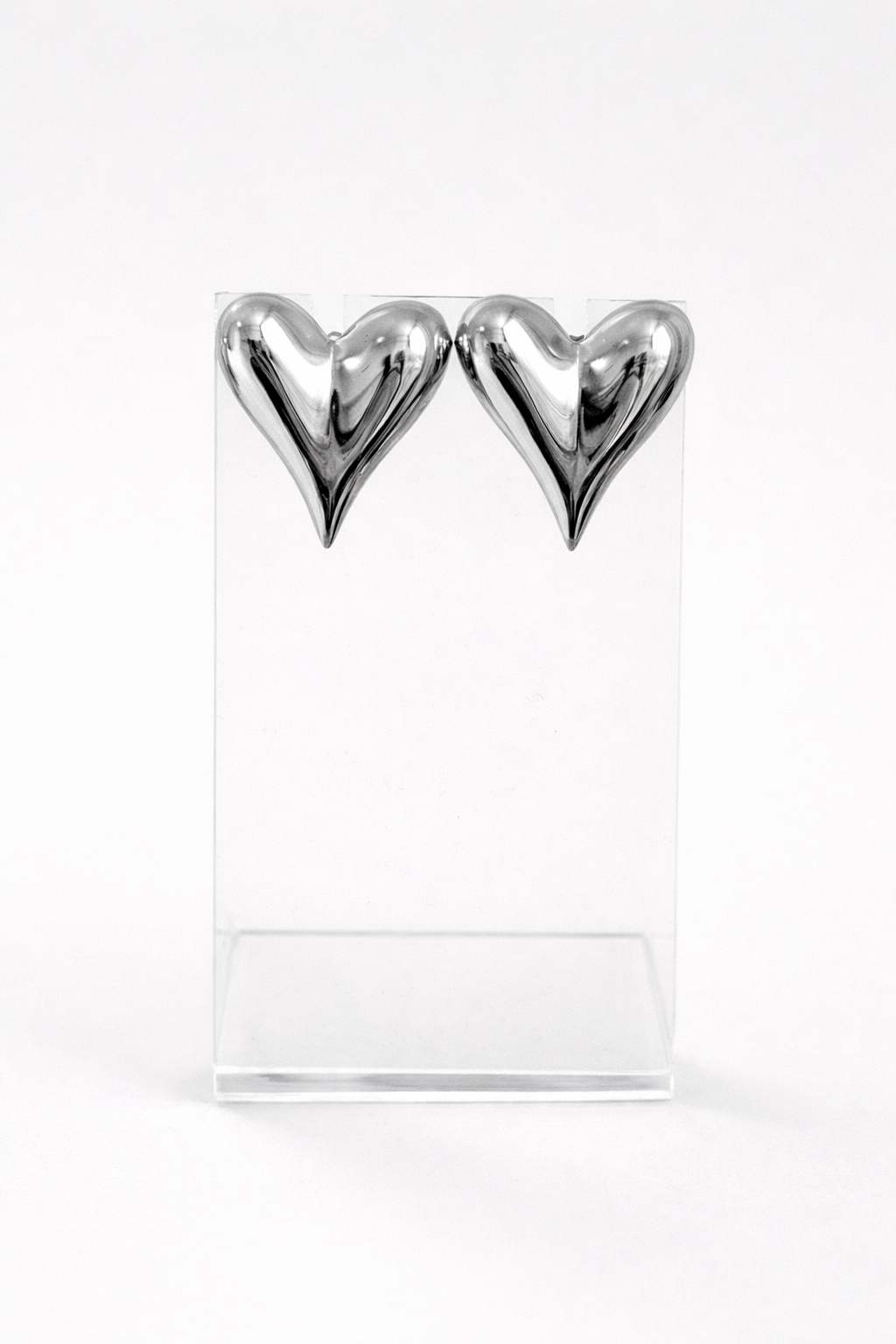 Molten Heart Stud Earrings