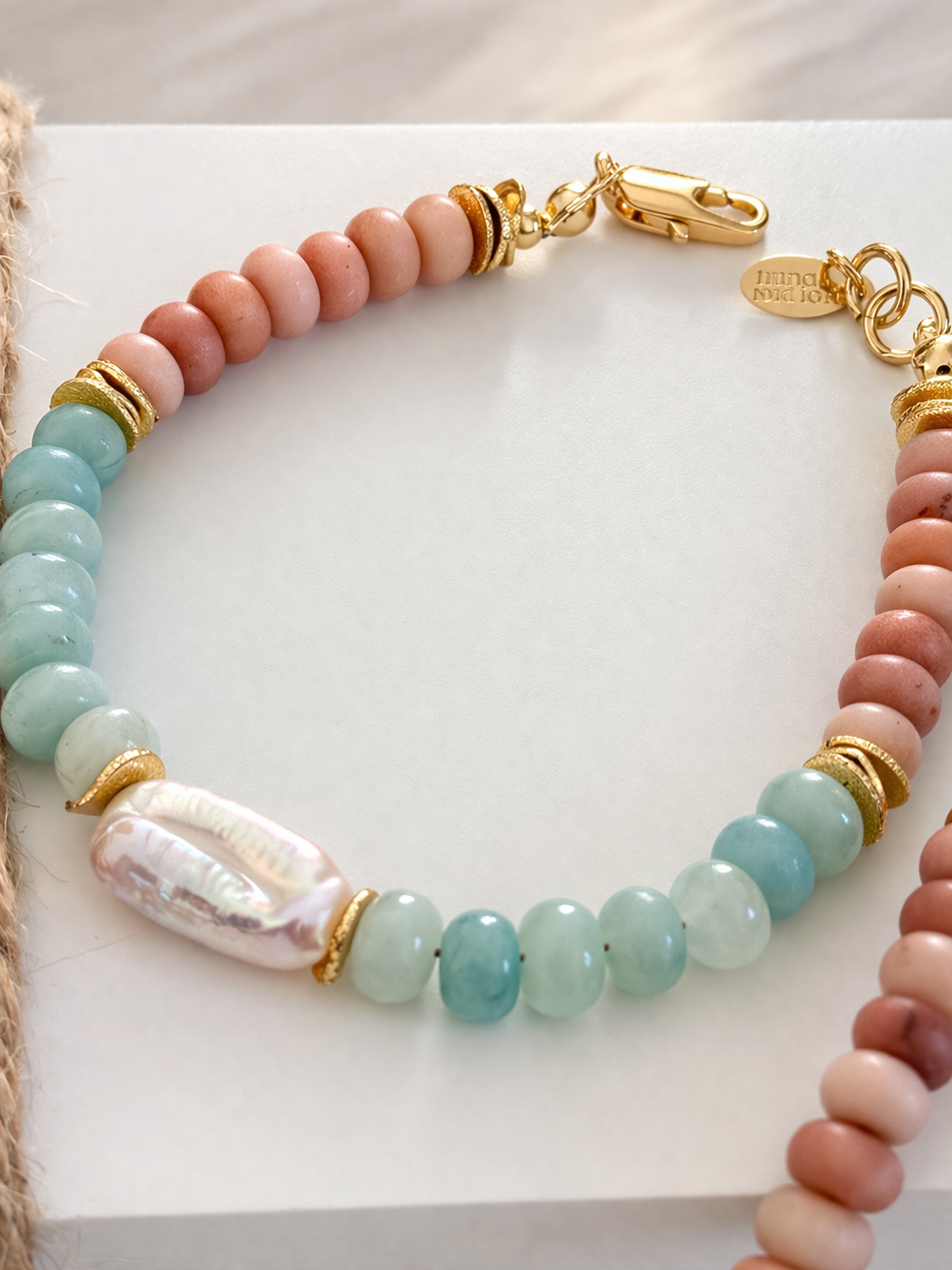Coastal Gemstone & Pearl Necklace