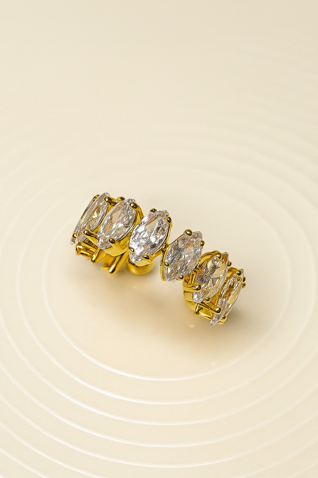 Golden Marquise Sparkle Ring