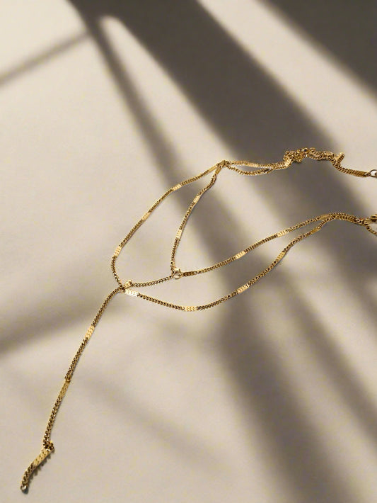 Modern Grace Lariat Necklace