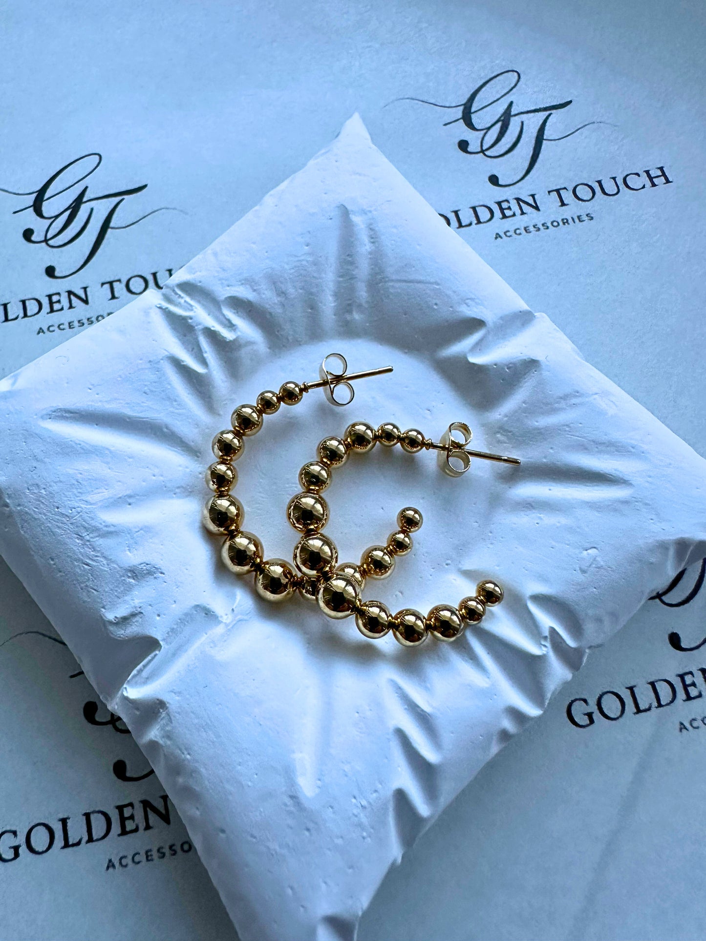 Jennifer Mini Beaded Hoops