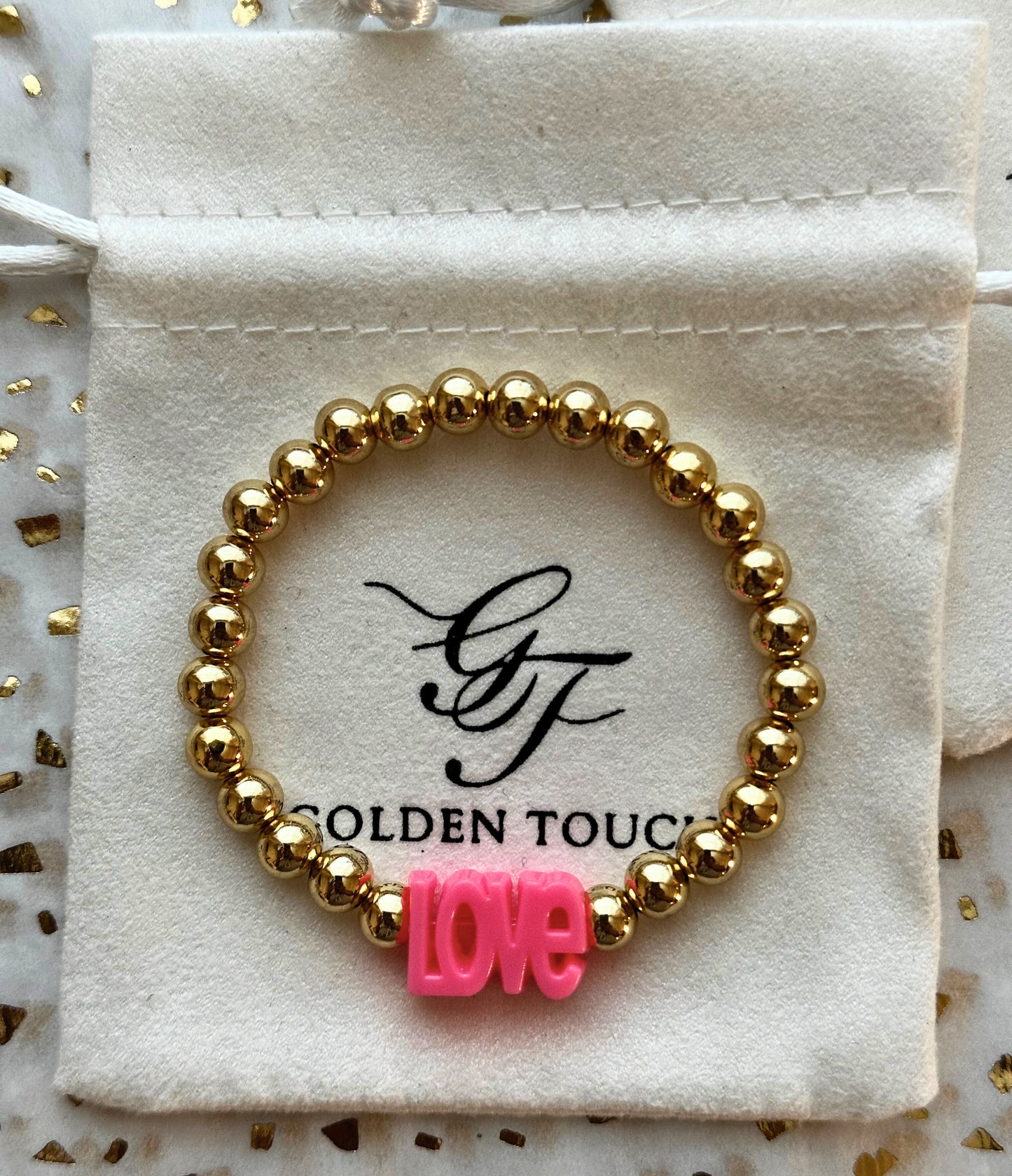 Kids Beaded LOVE Bracelet