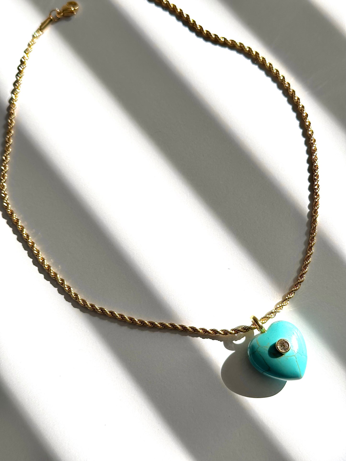 Amor Puro | Gemstone Heart Necklace