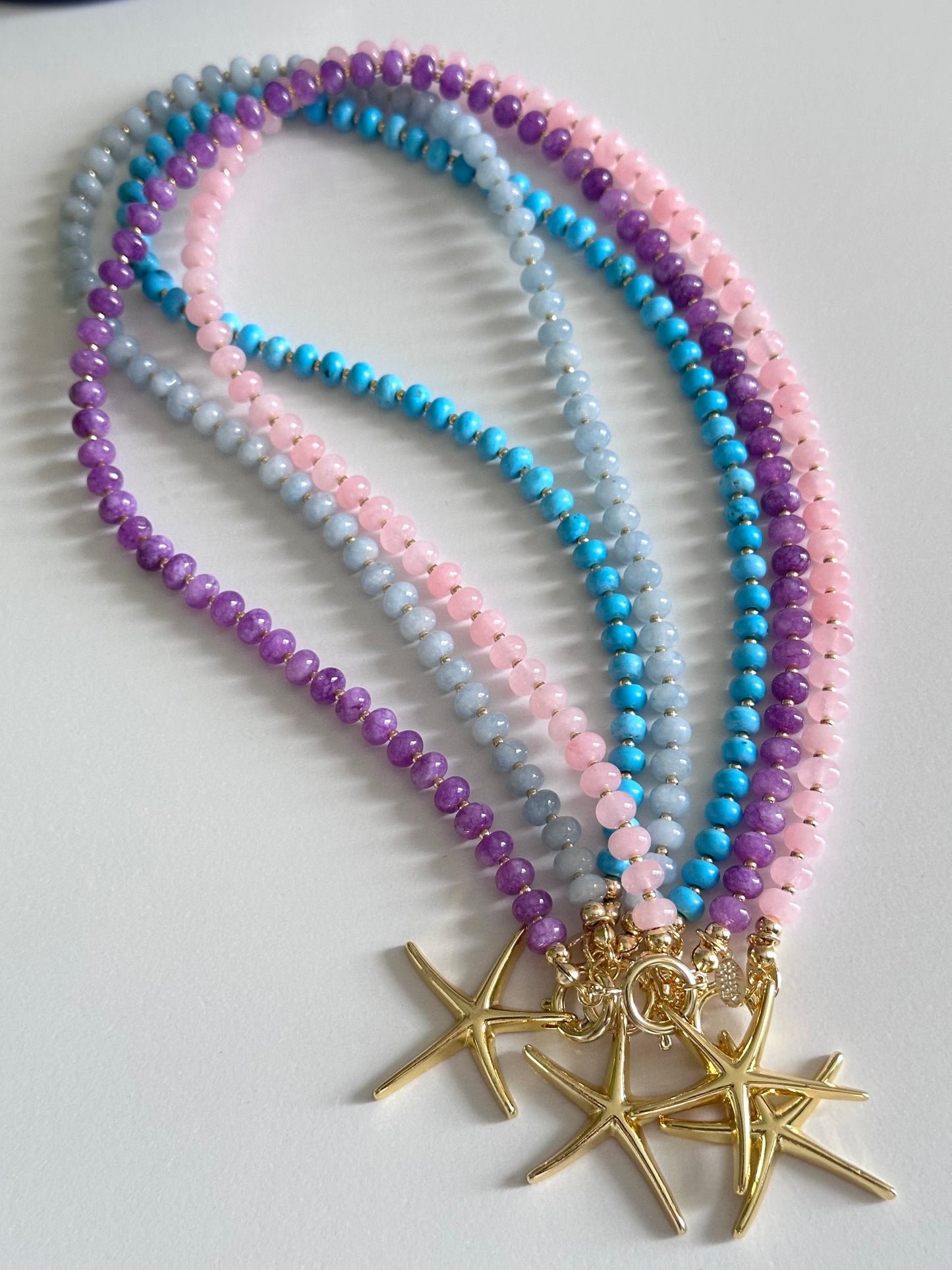 Coastal Luxe Star Necklace Collection - Various Color Options