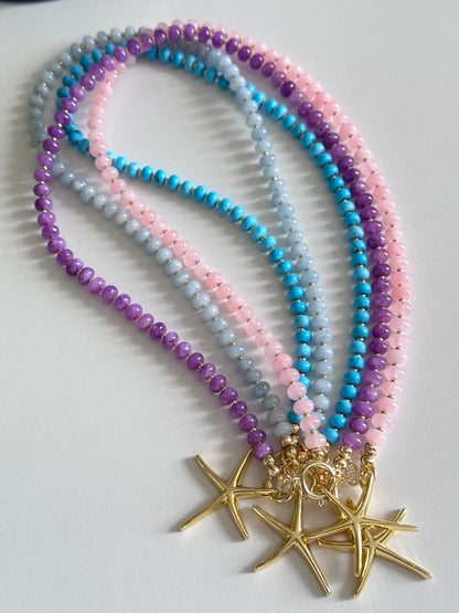 Coastal Luxe Star Necklace Collection - Various Color Options