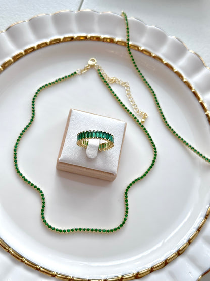Modern Baguette Cuff Ring