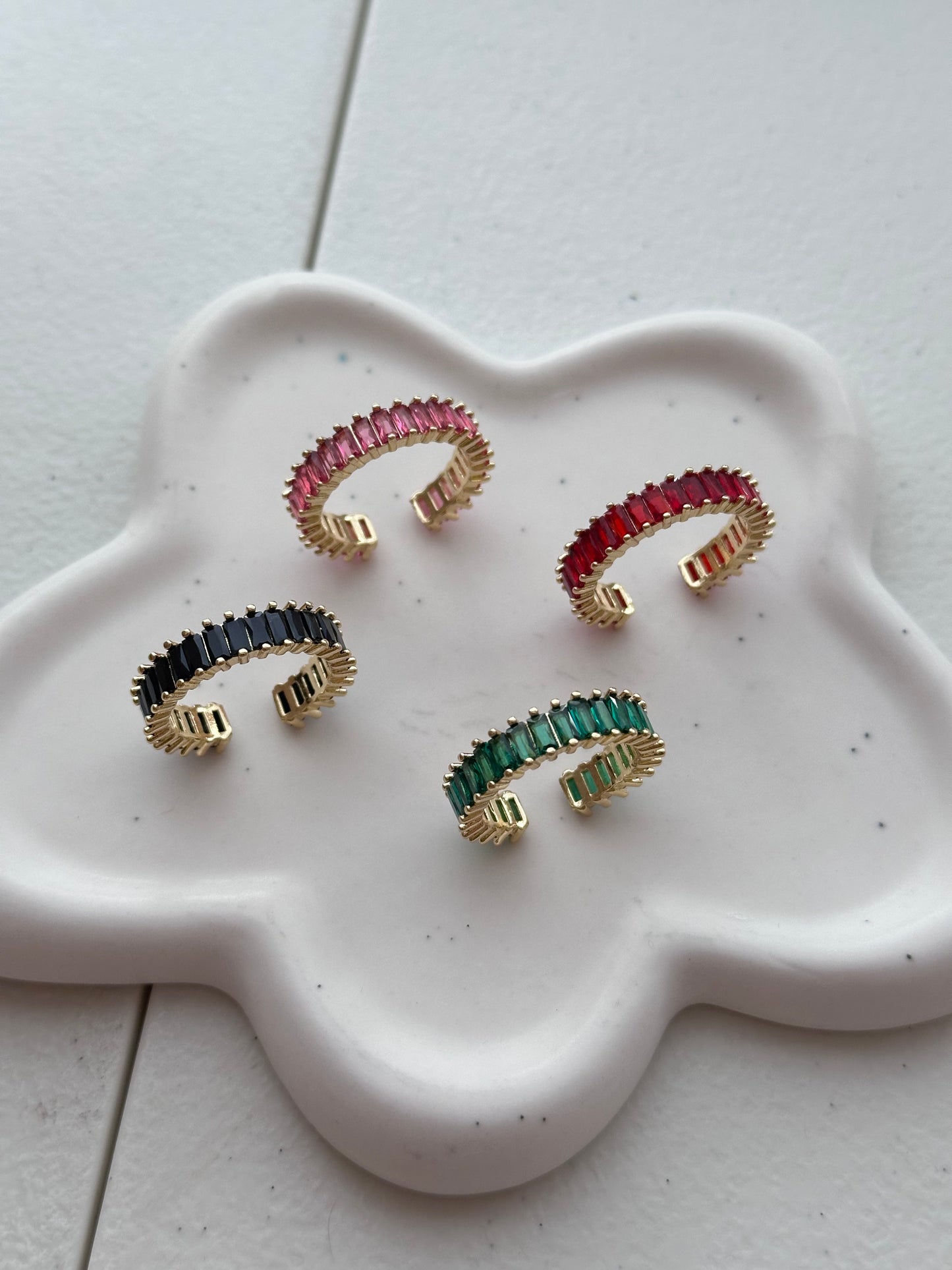 Modern Baguette Cuff Ring