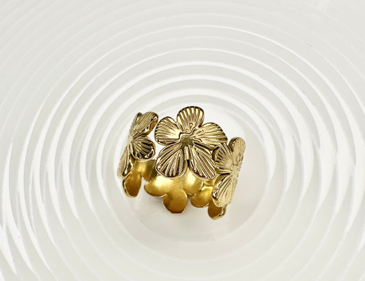 Flowers Band Ring