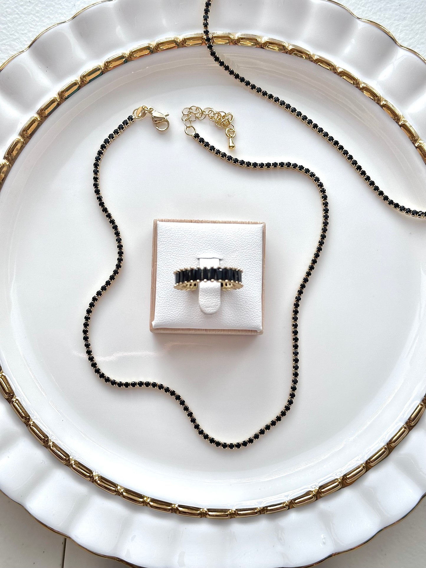 Modern Baguette Cuff Ring