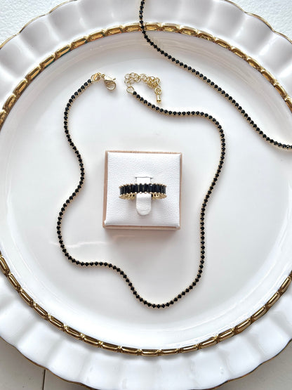 Modern Baguette Cuff Ring