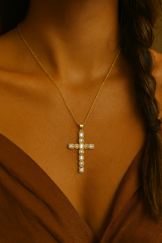 Radiant Cross Necklace