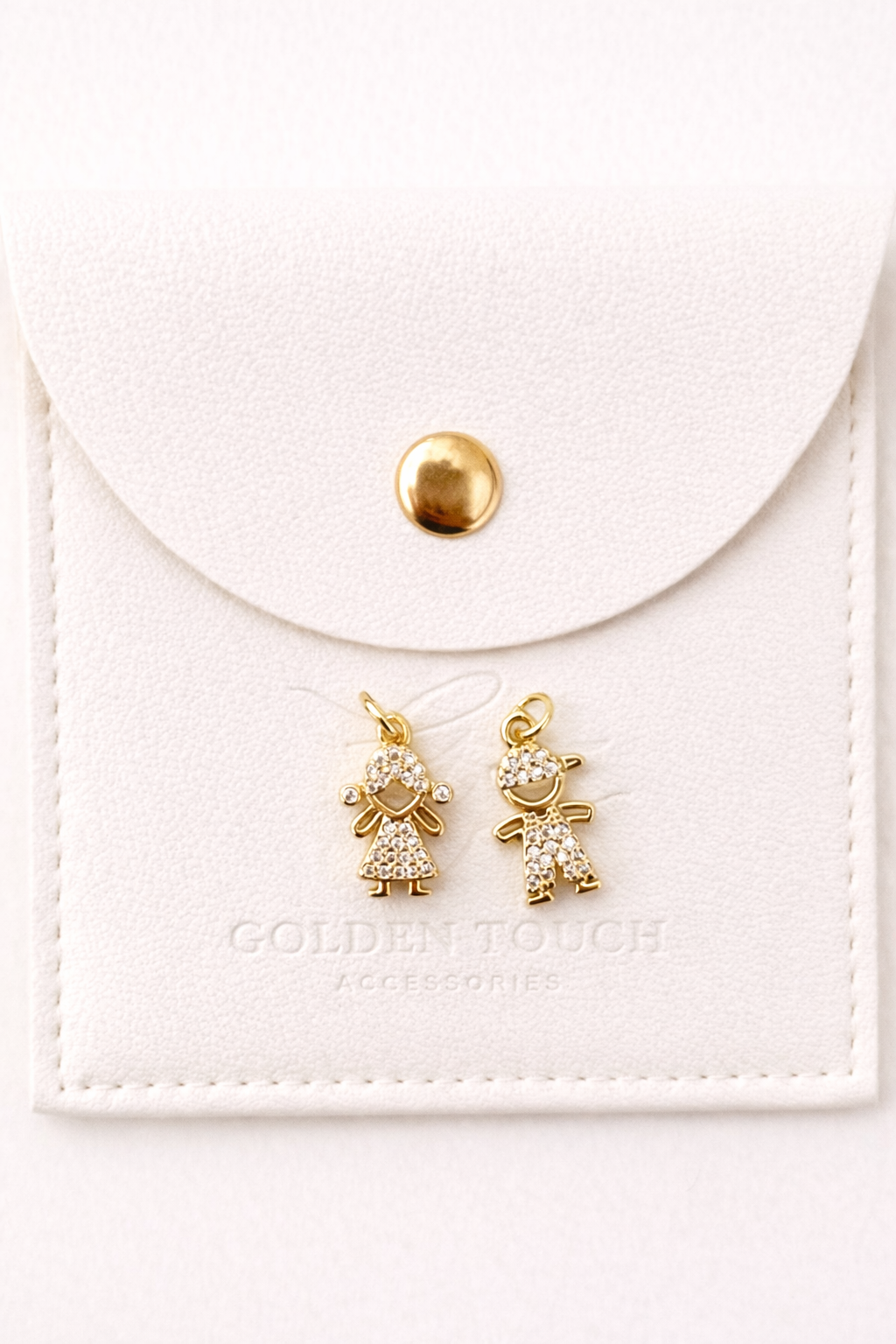 girl and boy gold charms 