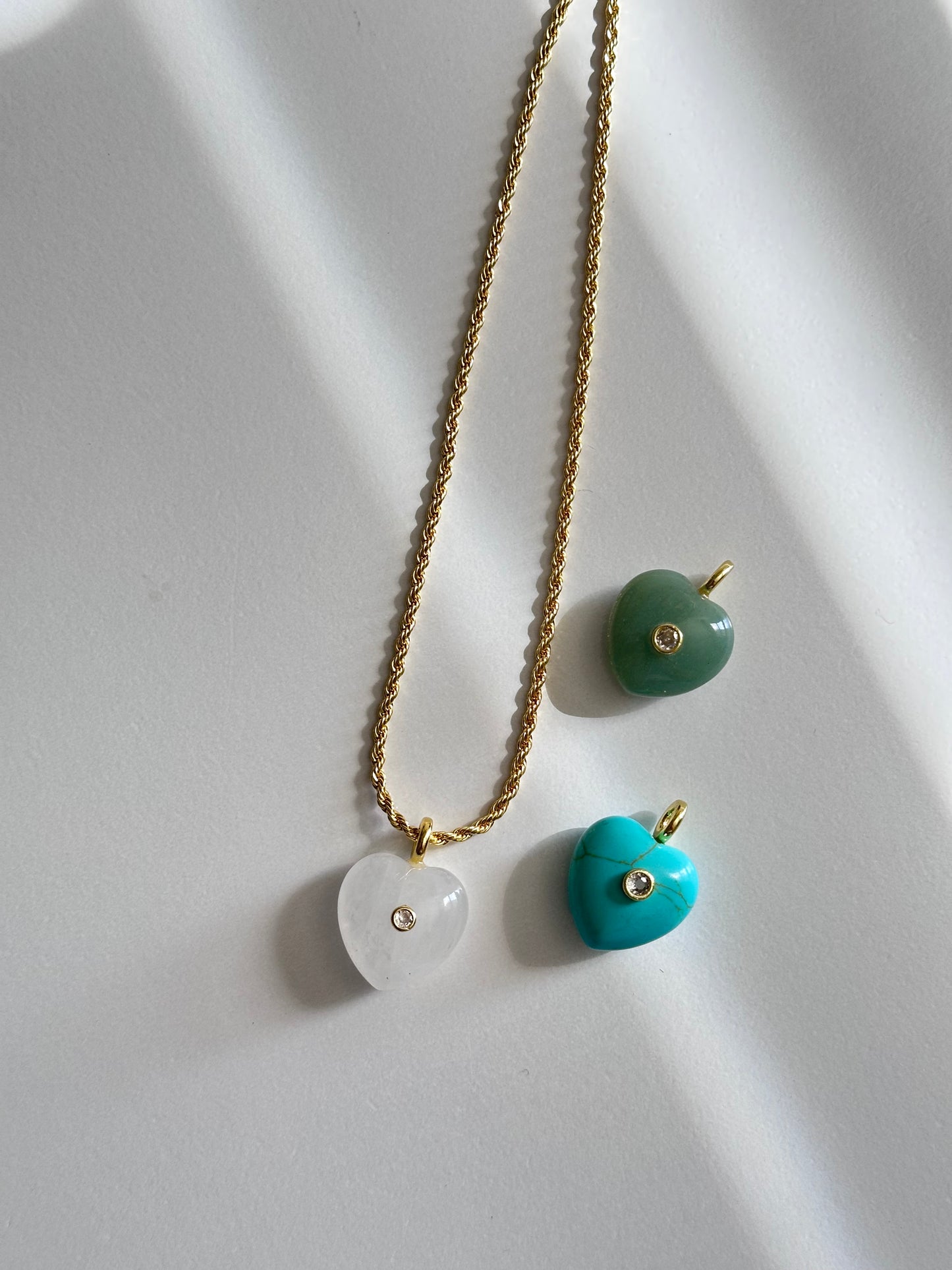Amor Puro | Gemstone Heart Necklace