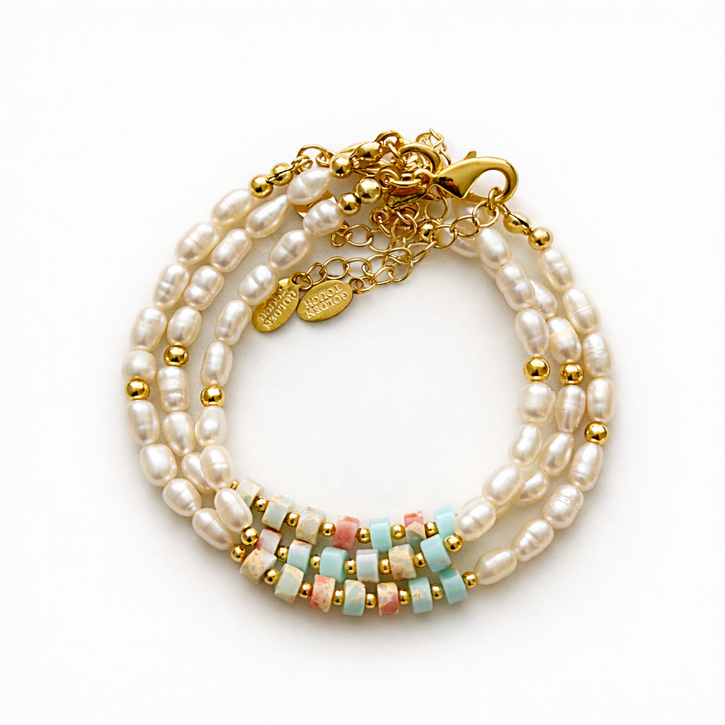 Sea Whisper Fresh Water Pearls Bracelet