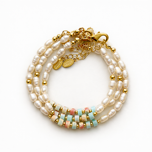 Sea Whisper Fresh Water Pearls Bracelet