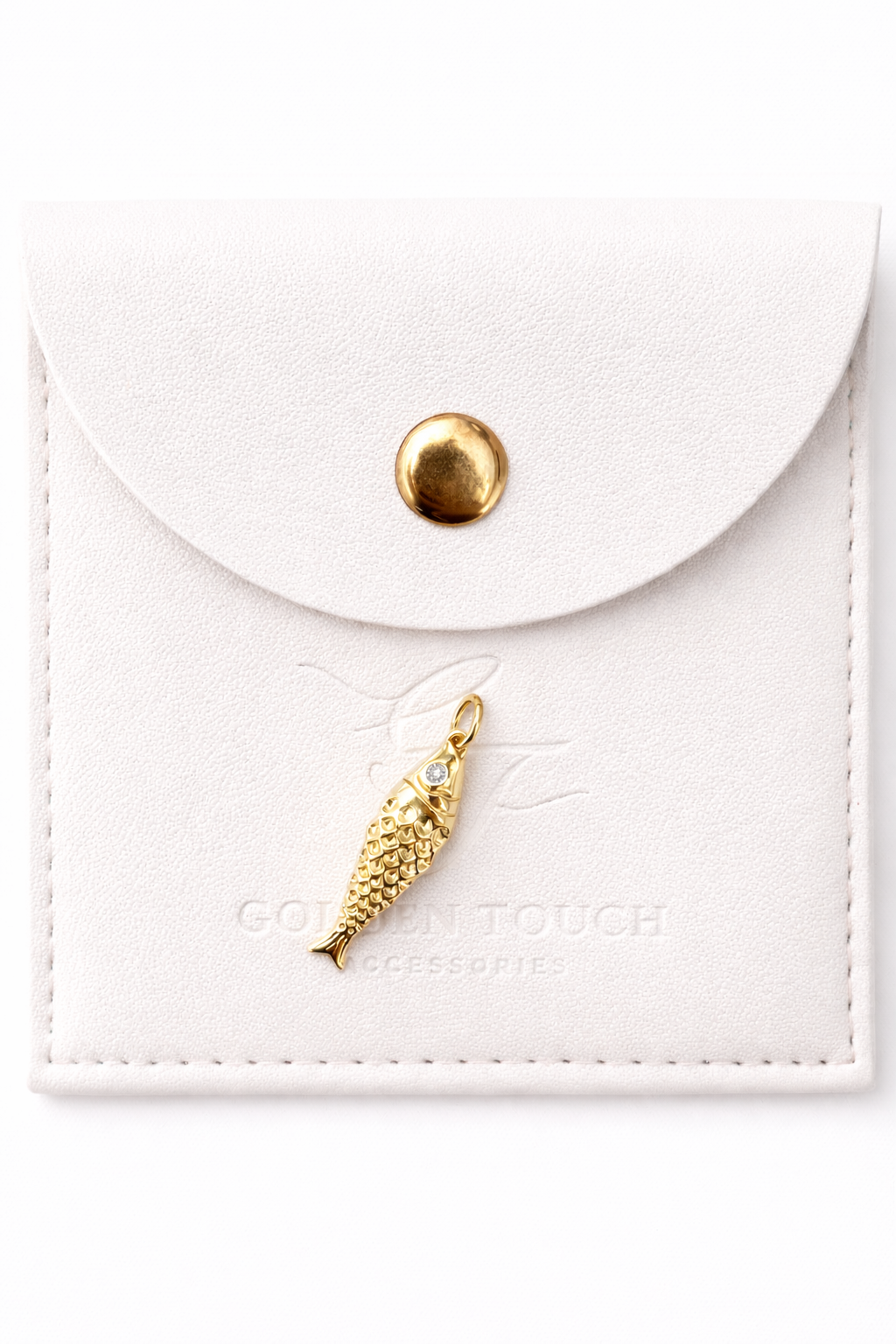 Gold fish charm to add to necklaces