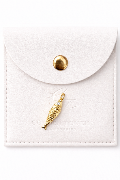 Gold fish charm to add to necklaces