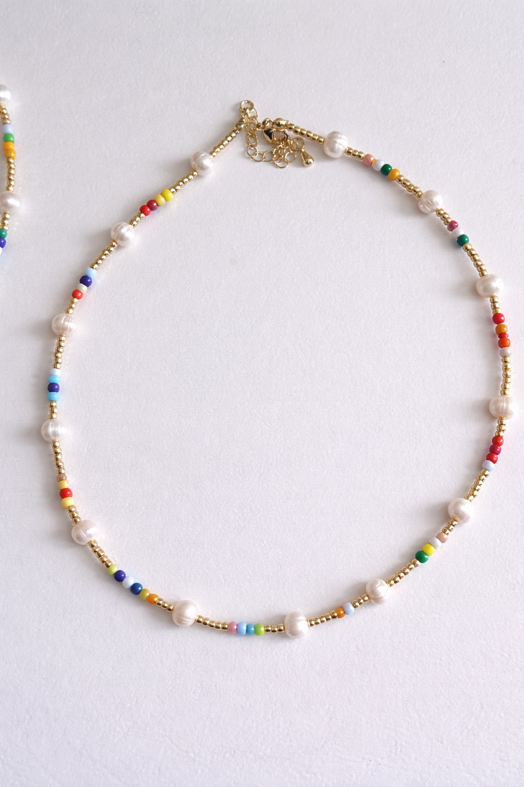 Golden Confetti Pearl Necklace