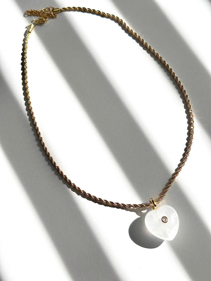 Amor Puro | Gemstone Heart Necklace