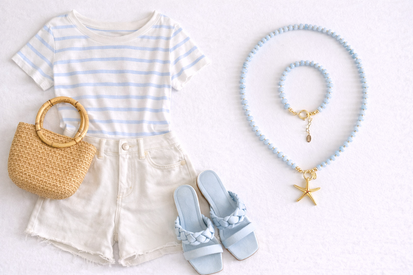 Coastal Luxe Star Necklace Collection - Various Color Options