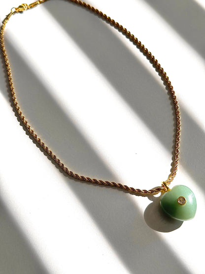 Amor Puro | Gemstone Heart Necklace