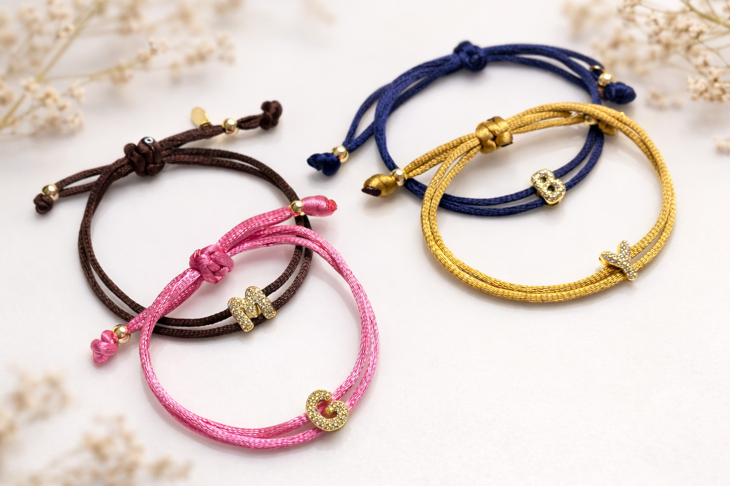 Initial Cord Bracelet