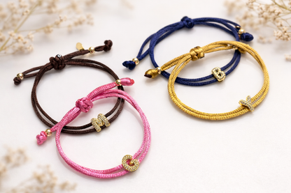 Initial Cord Bracelet