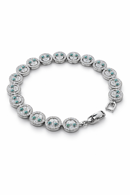 Silver Smiley Bracelet