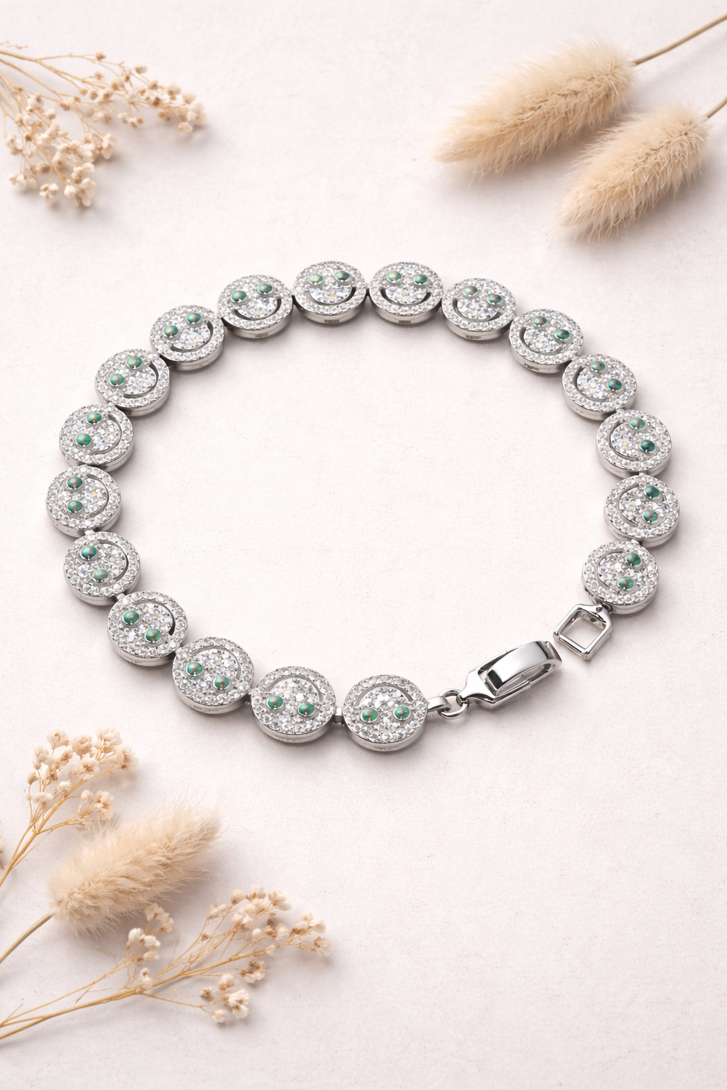 Silver Smiley Bracelet