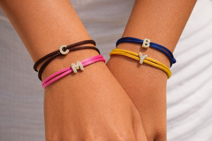 Initial Cord Bracelet