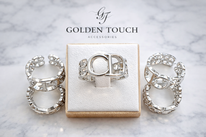 Contemporary Link Ring – Bold Band