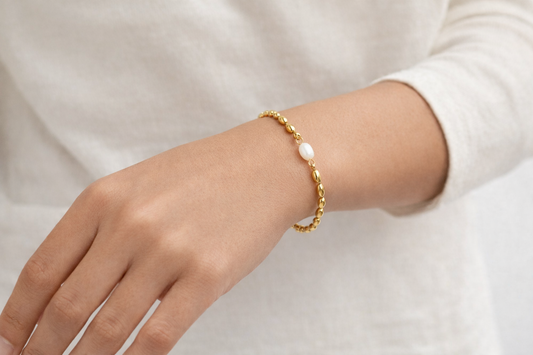 Perla Pearl Bracelet – Waterproof Stainless Steel