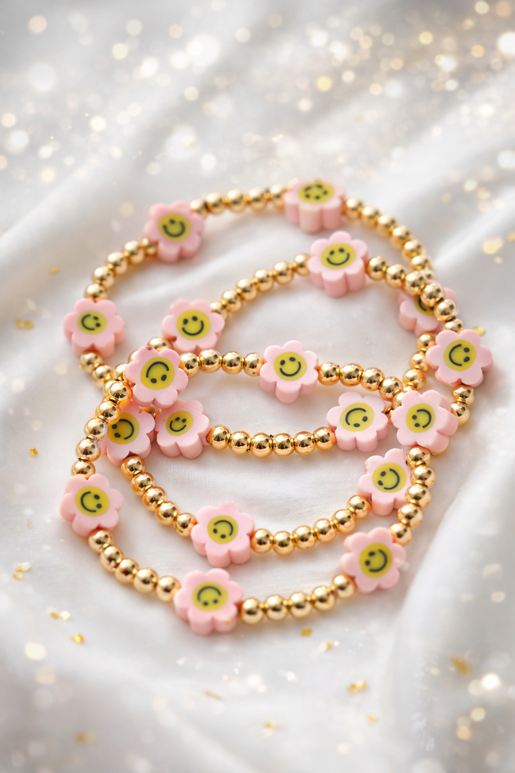 Little Smiles Gold Beaded Bracelet