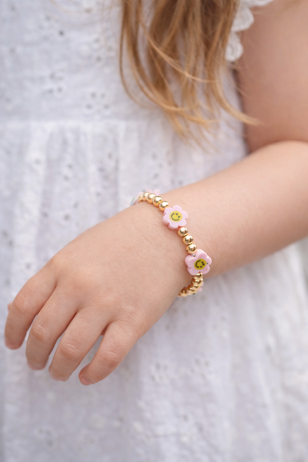 Little Smiles Gold Beaded Bracelet