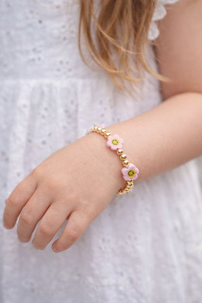 Little Smiles Gold Beaded Bracelet