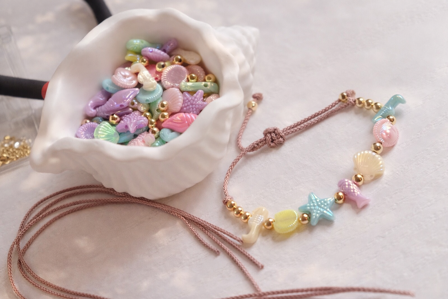 Mommy & Me Matching Bracelet Set – Adjustable Beach Charm Bracelet