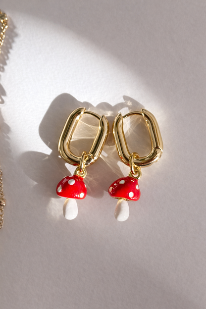 Mini Mushroom Charm Necklace