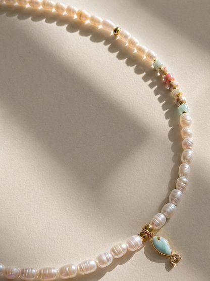 Sea Whisper Fresh Water Pearls Necklace