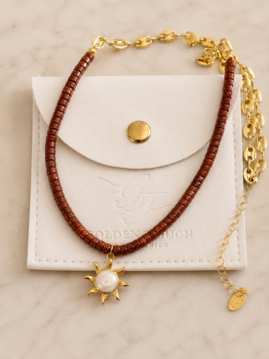 Golden Hour Sun Necklace
