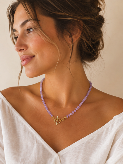 Marbella T-Bar Beaded Necklace