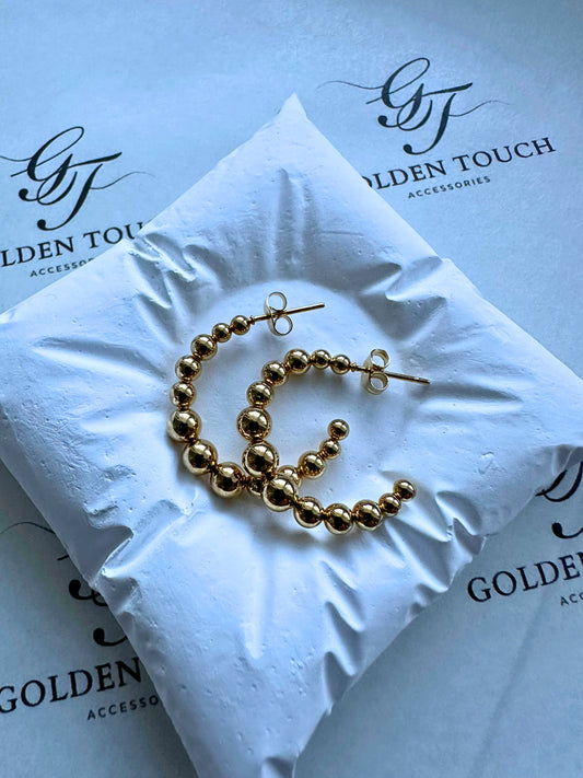 Jennifer Mini Beaded Hoops