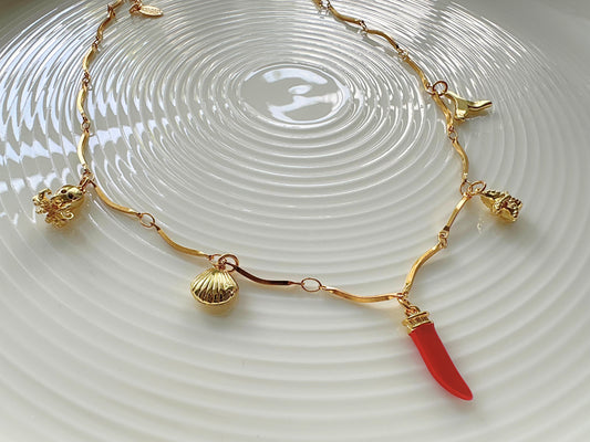Summer Vibing Charms Necklace