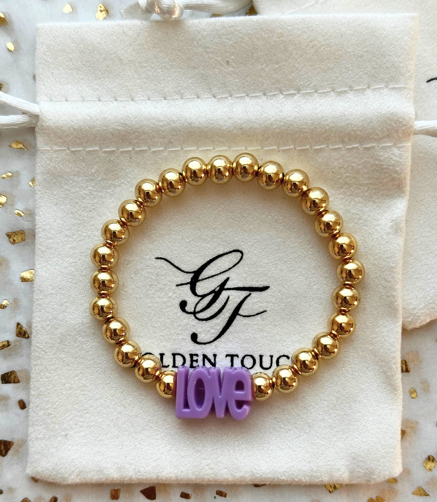 Kids Beaded LOVE Bracelet