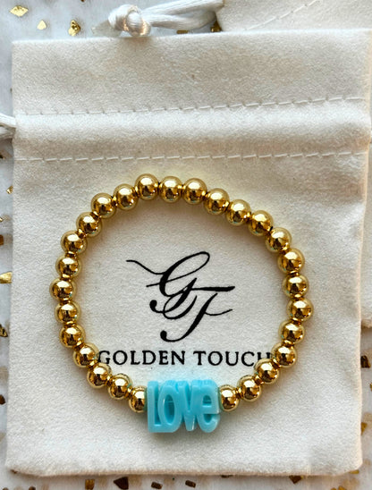 Kids Beaded LOVE Bracelet